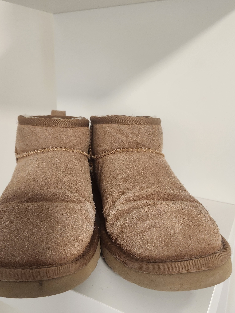 Womens UGG Ultra Mini Suede Boots - Tan